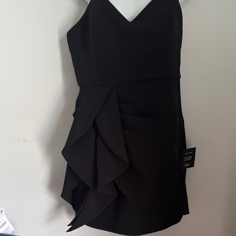 Lulu's Black Layered Mini Dress
